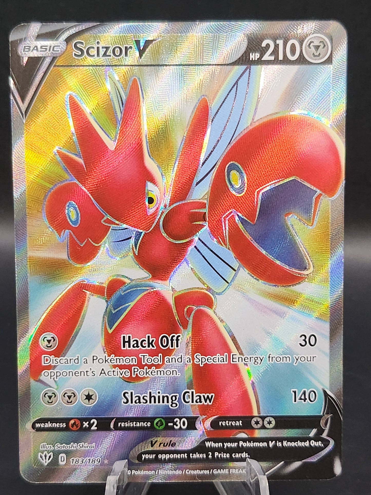 Pokémon TCG: 2020 Scizor V 183/189 Darkness Ablaze