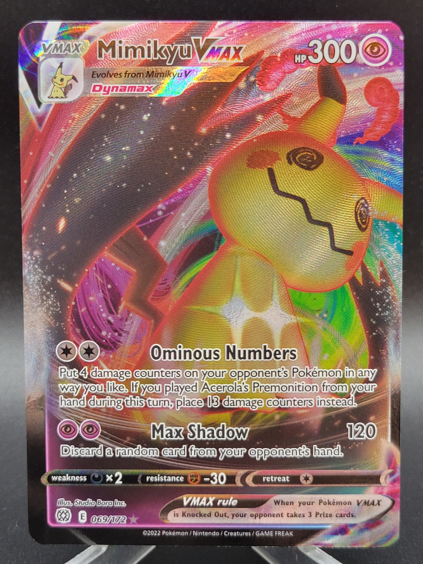Pokémon TCG: 2022 Mimikyu VMAX 069/172 SWSH: Brilliant Stars