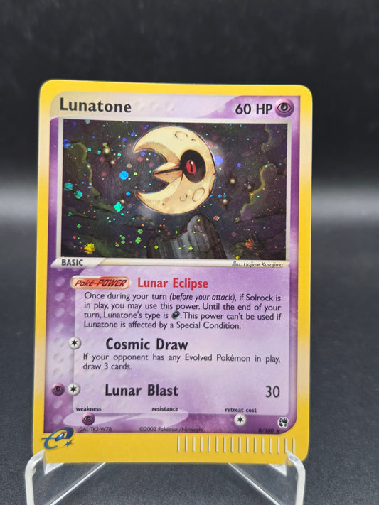Pokémon TCG: 2004 Lunatone 8/100 Sandstorm Holo