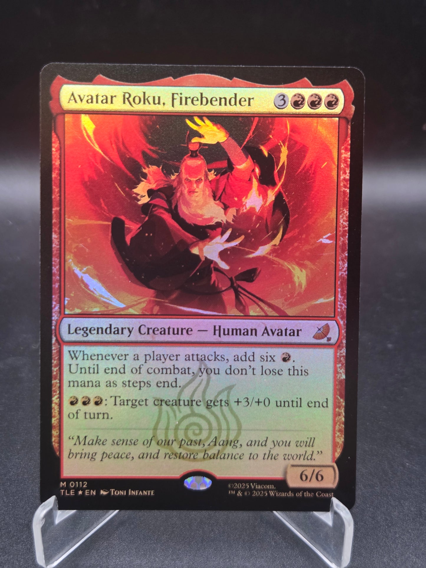 MTG TCG: Avatar Roku, Firebender - Avatar: The Last Airbender: Eternal-Legal (TLE)