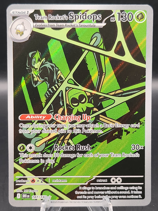 Pokémon TCG: 2025 Team Rocket's Spidops 187/182 SV: Destined Rivals