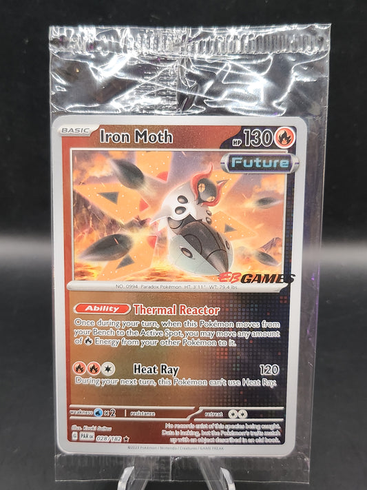 Pokemon TCG: 2023 Iron Moth 028/182 Paradox Rift EB Games Promo Sealed