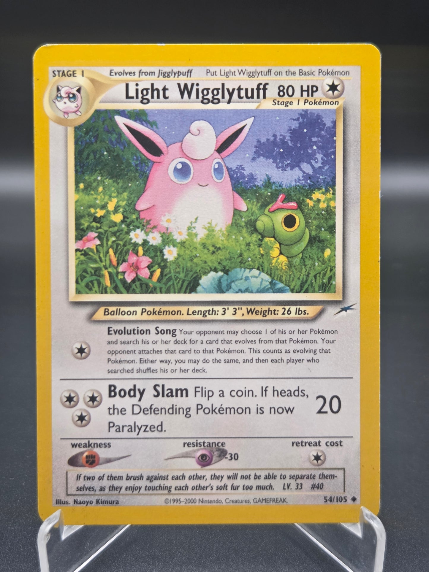 Pokémon TCG: 2002 Light Wigglytuff 54/105 Neo Destiny