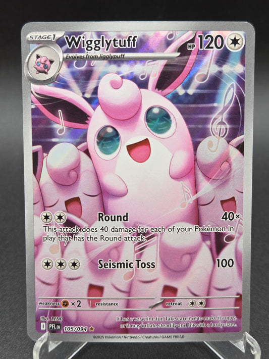 Pokémon TCG: 2025 Wigglytuff 105/094 PFL: Phantasmal Flames