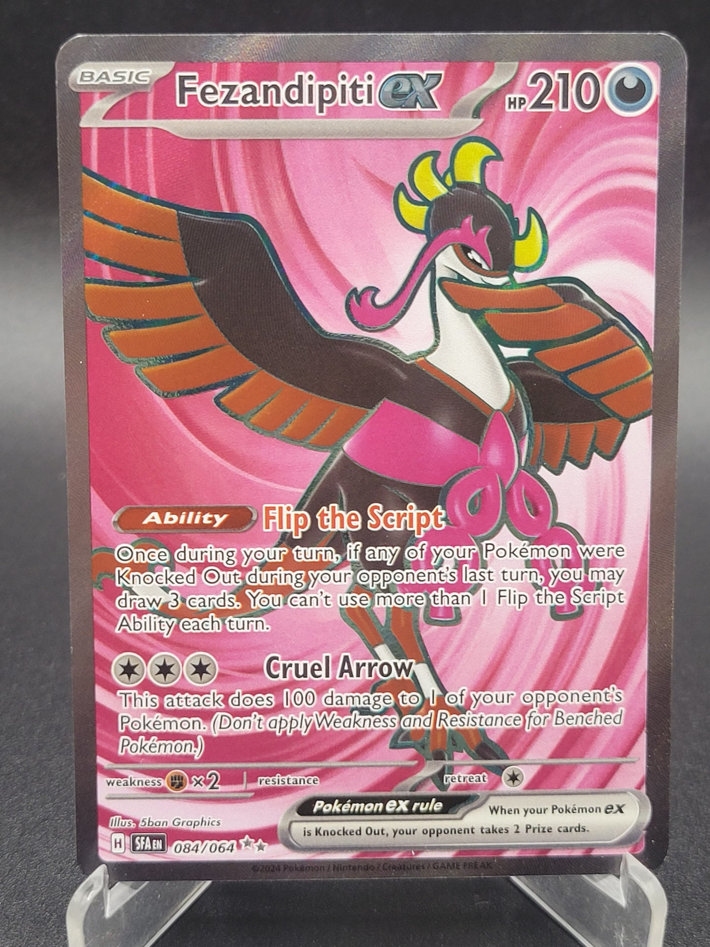 Pokémon TCG: 2024 Fezanddipiti EX 084/064 S&V: Shrouded Fable