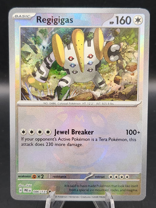 Pokémon TCG: 2025 Regigigas Master Ball 086/131 SV: Prismatic Evolutions