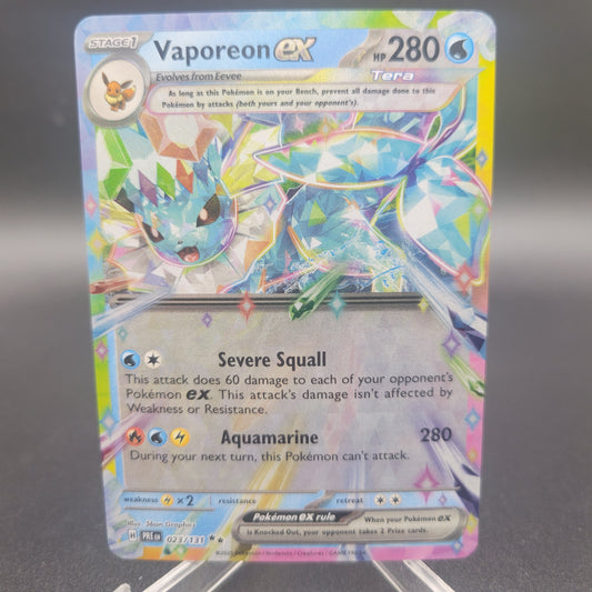 Pokémon TCG: 2025 - Vaporeon ex - 023/131 - SV: Prismatic Evolutions