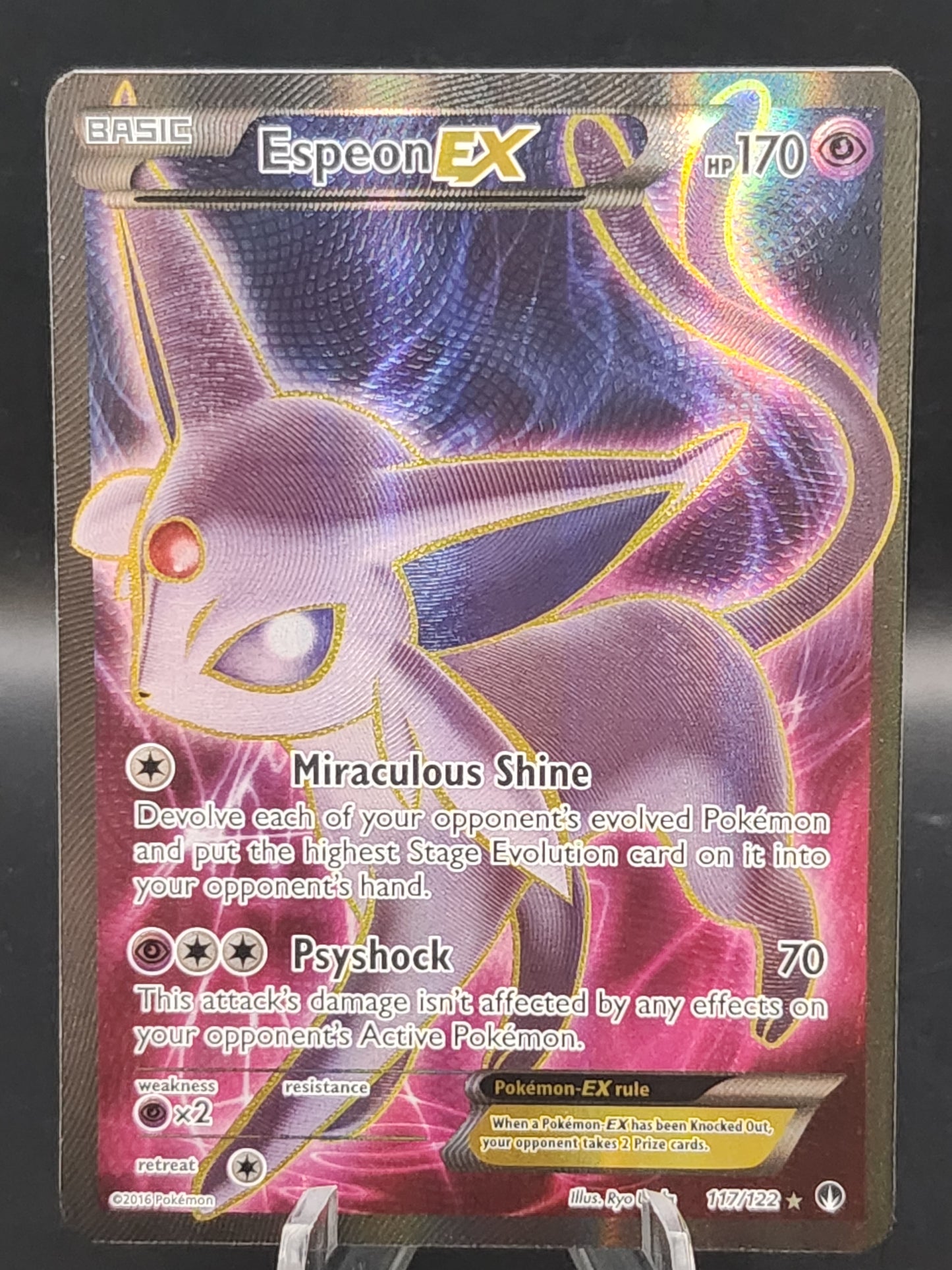 Pokémon TCG: 2016 Espeon Ex 117/122 XY: Breakpoint