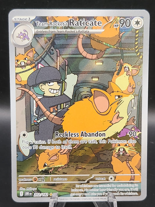 Pokémon TCG: 2025 Team Rocket's Raticate - 202/182 - SV: Destined Rivals