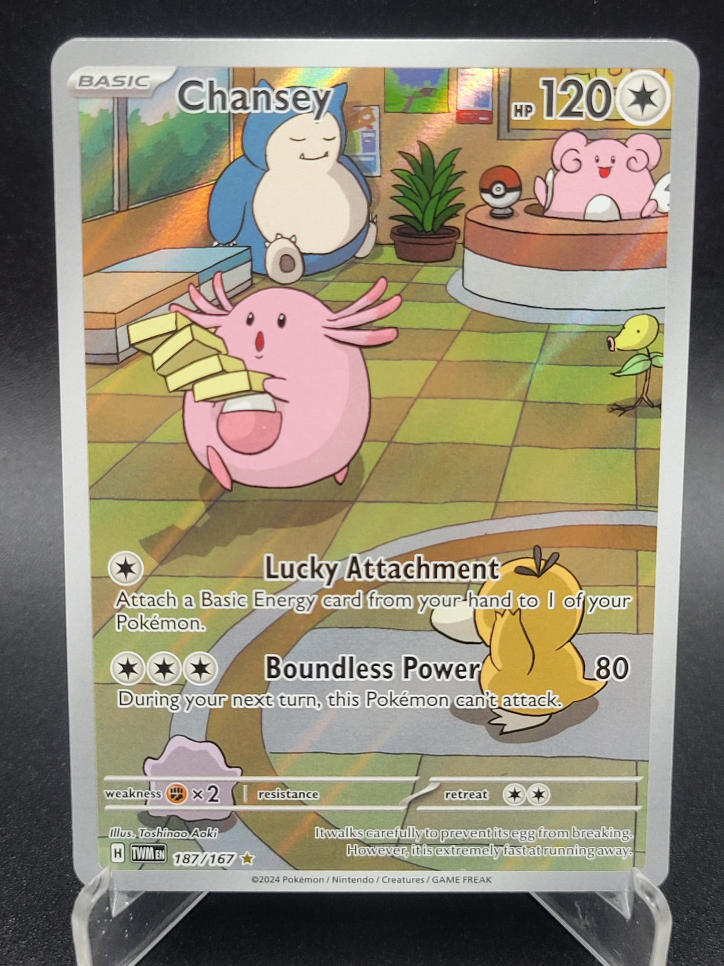 Pokémon TCG: 2024 Chansey 187/167 SV: Twilight Masquerade