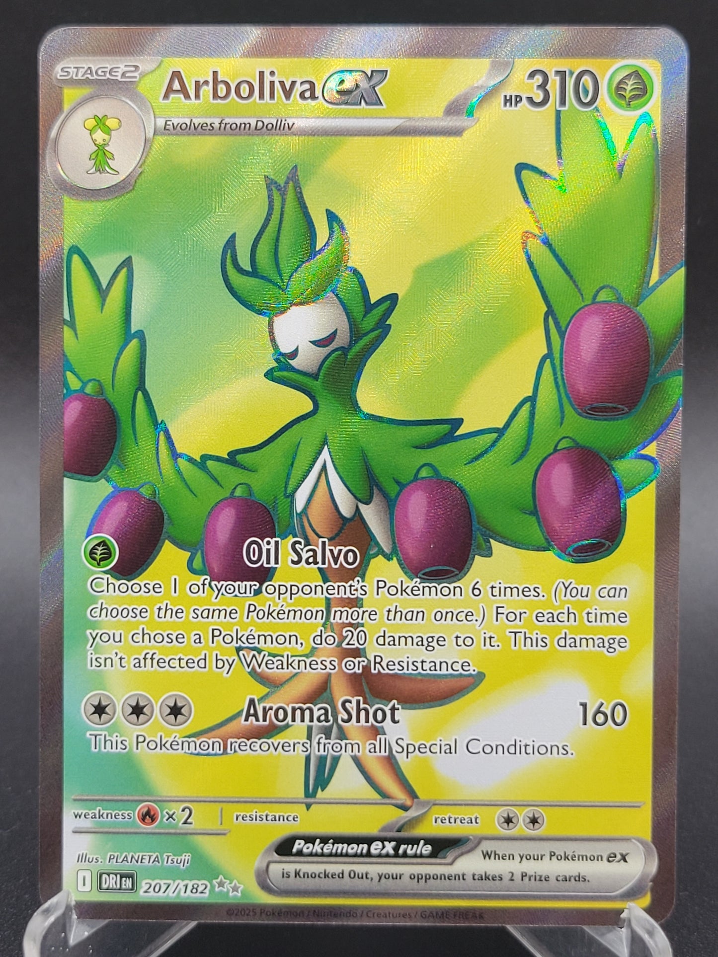 Pokémon TCG: 2025 Arboliva ex - 207/182 - SV: Destined Rivals