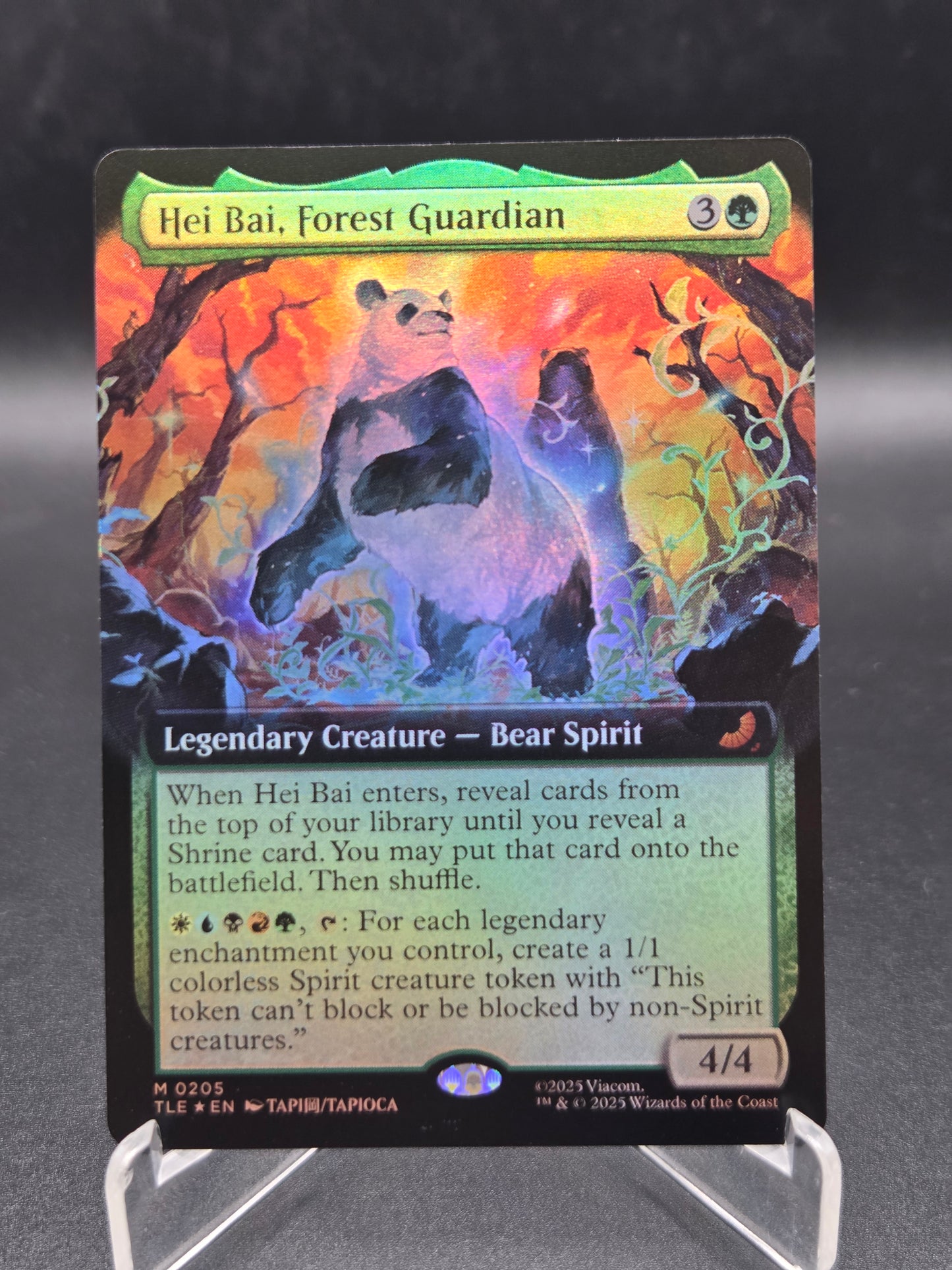 MTG TCG: Hei Bai, Forest Guardian (Extended Art) - Avatar: The Last Airbender: Eternal-Legal (TLE)