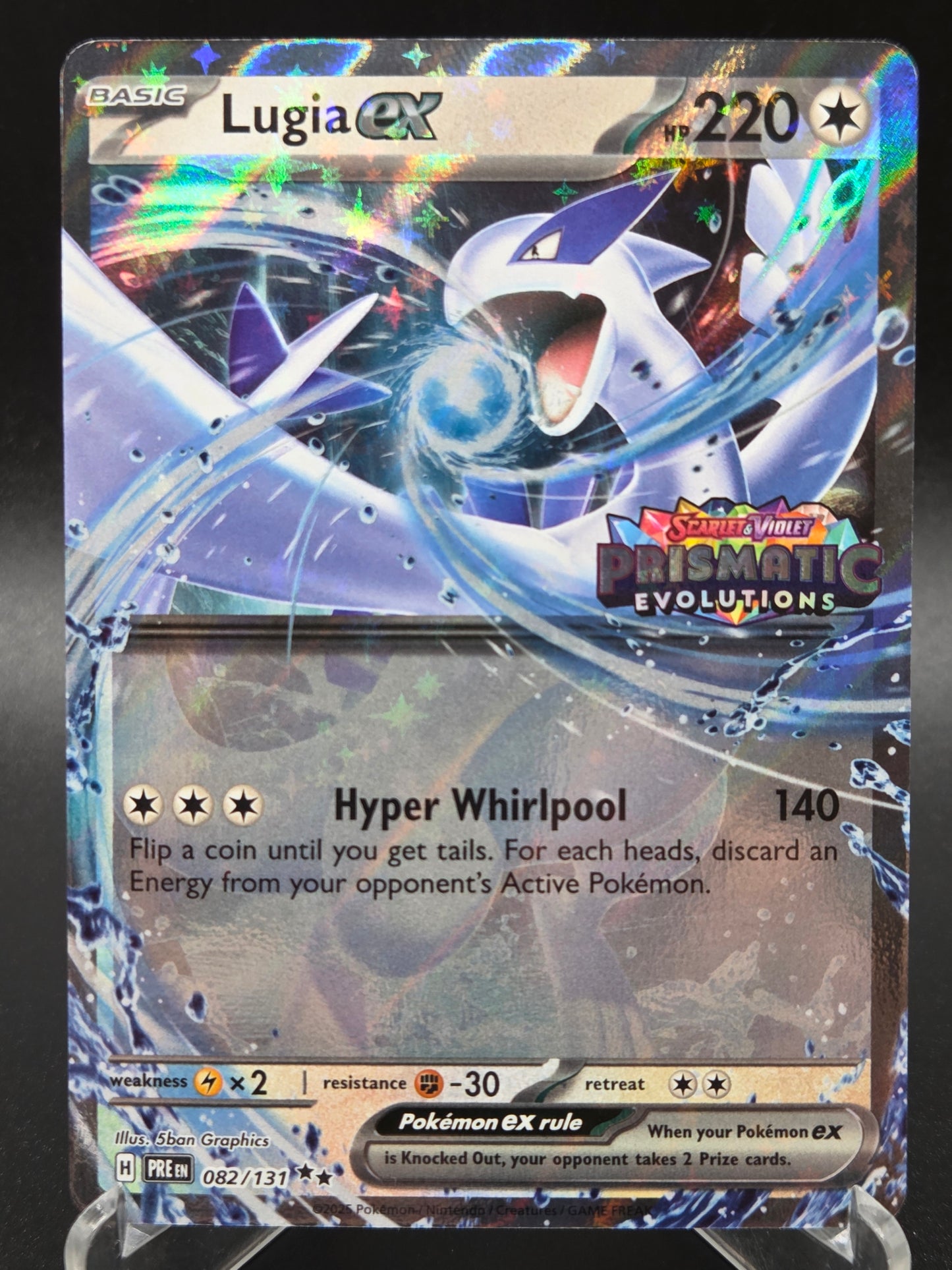 Pokémon TCG: 2025 Lugia ex 082/131 SV: Prismatic Evolutions Stamped Promo