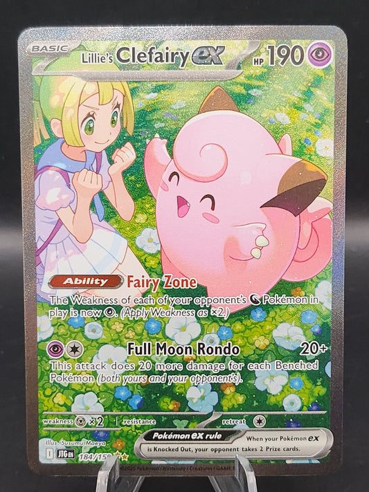 Pokémon TCG: 2025 Lillie's Clefairy ex 184/159 SV: Journey Together