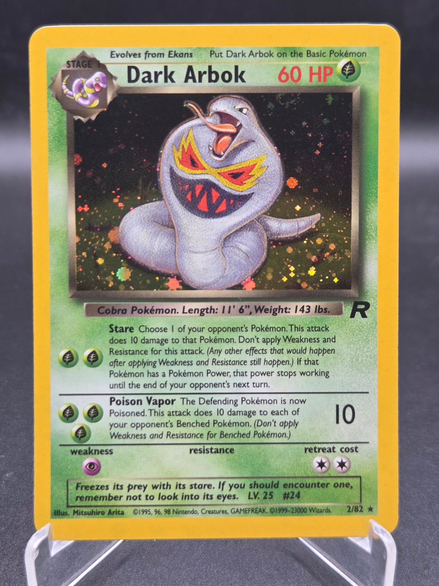 Pokémon TCG: 2000 Dark Arbok 2/82 Unlimited Holo