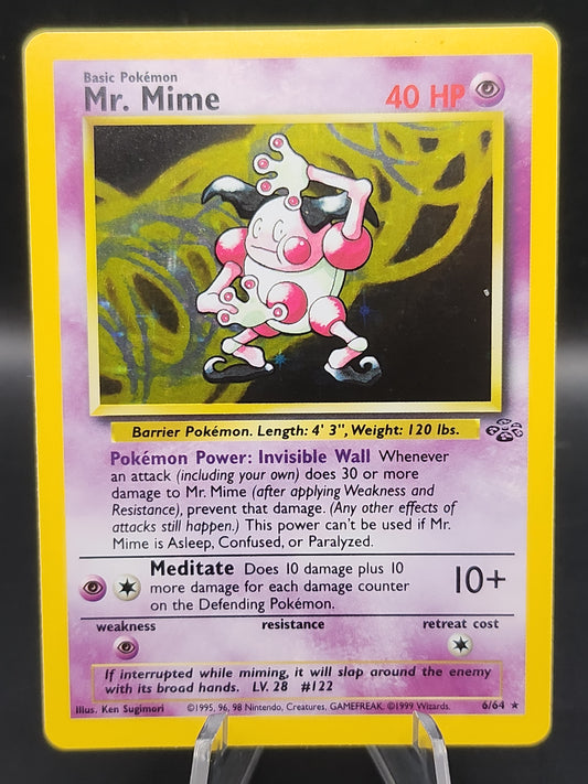 Pokémon TCG: 1999 Mr. Mime 6/64 Jungle Unlimited Holo