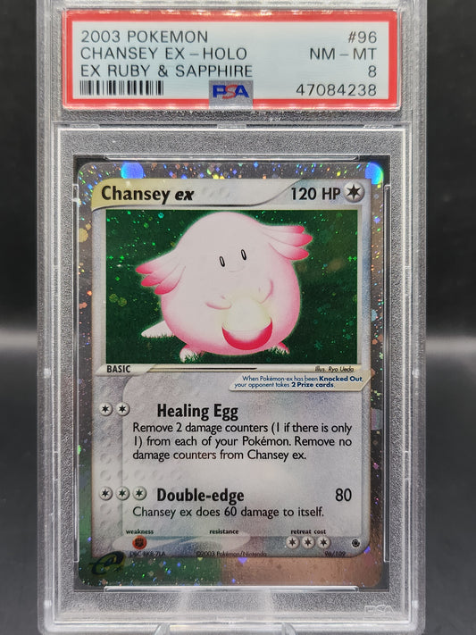 PSA 8 Pokémon TCG: 2003 Chansey EX 96/109: Ruby & Sappire