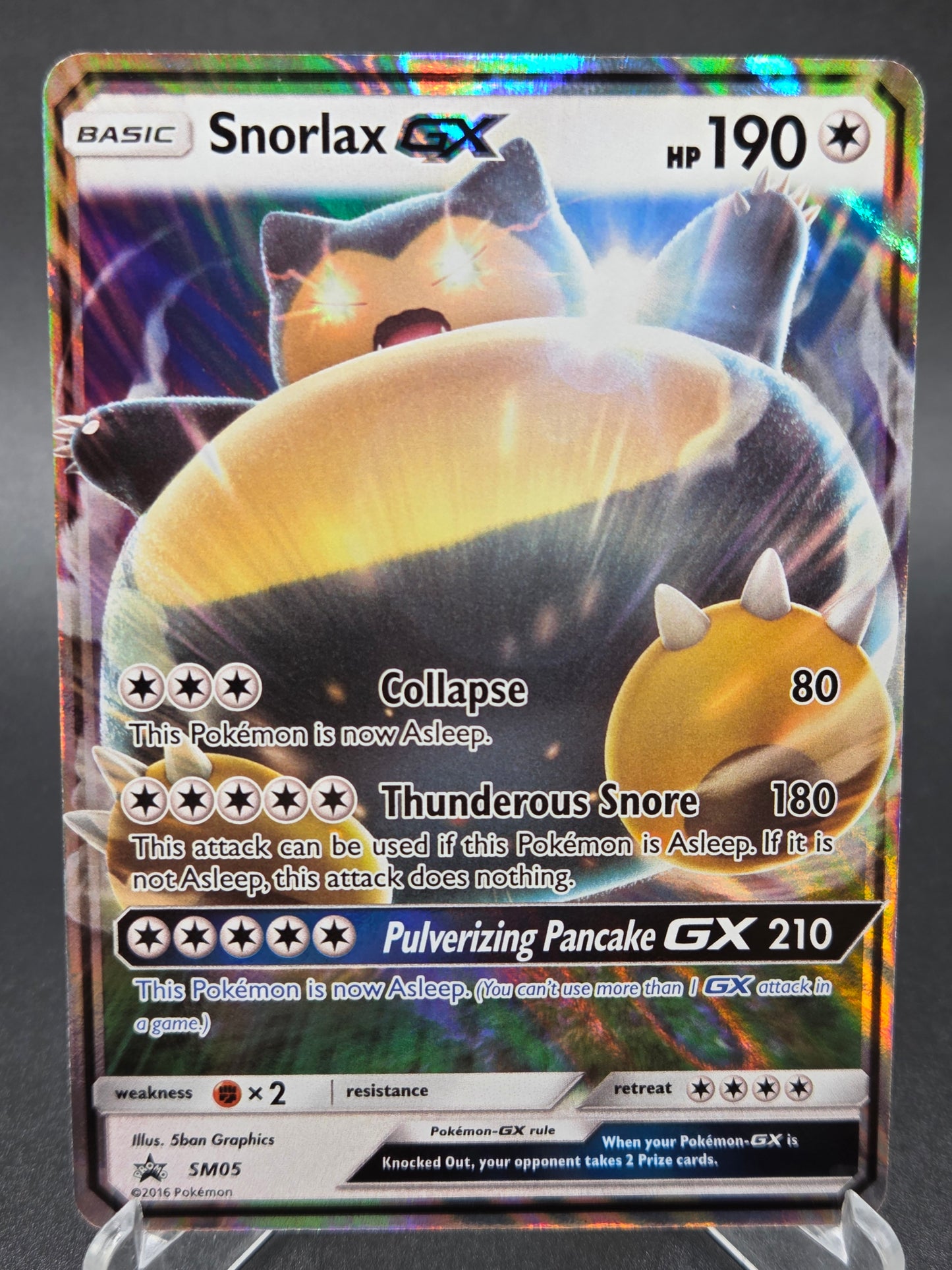 Pokémon TCG: 2016 Snorlax GX SM05 SM: Sun & Moon Promo