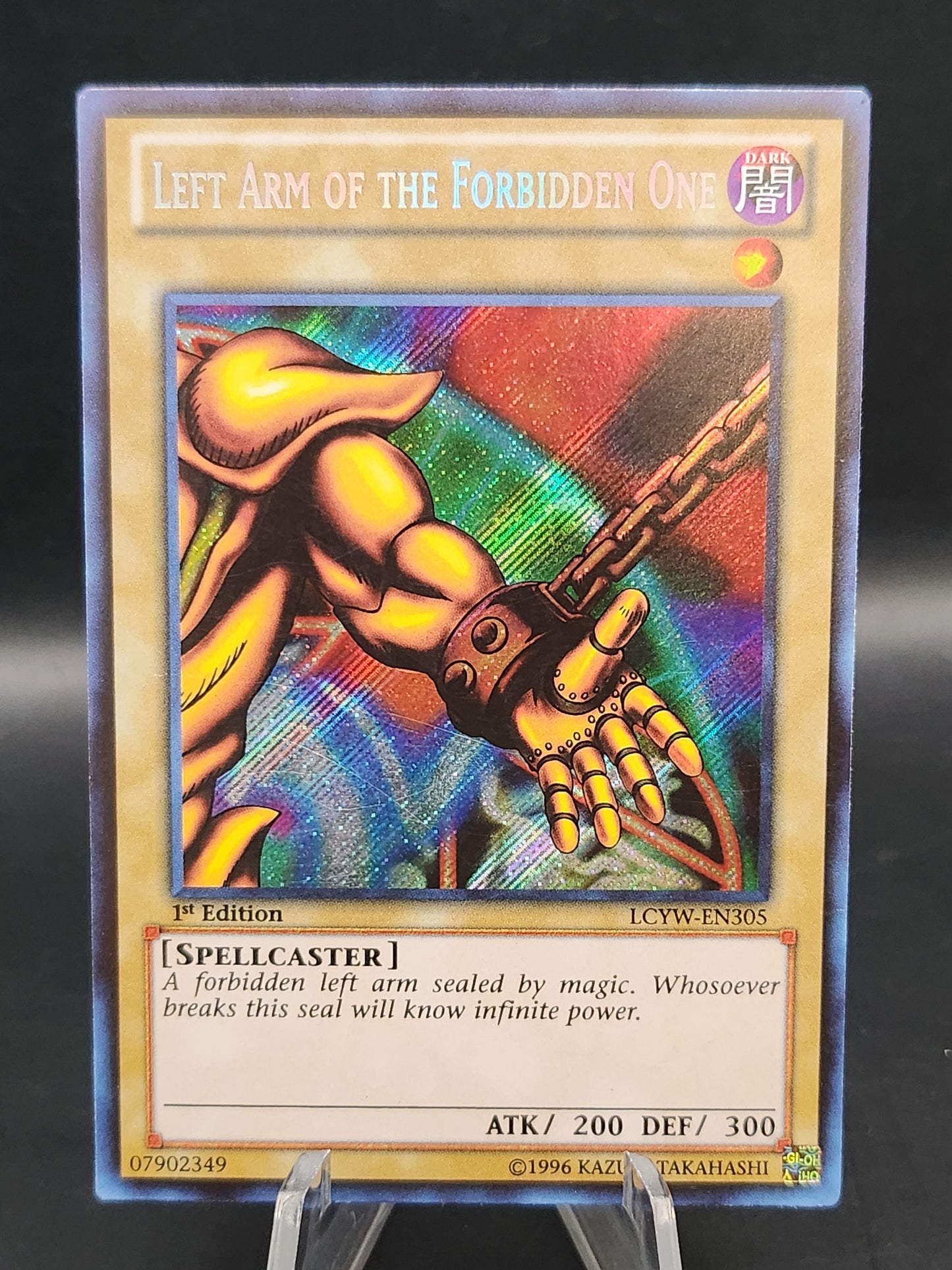 Yu-Gi-Oh! TCG 1st Edition Left Arm of the Forbidden One LCYW-EN305  King of Games
