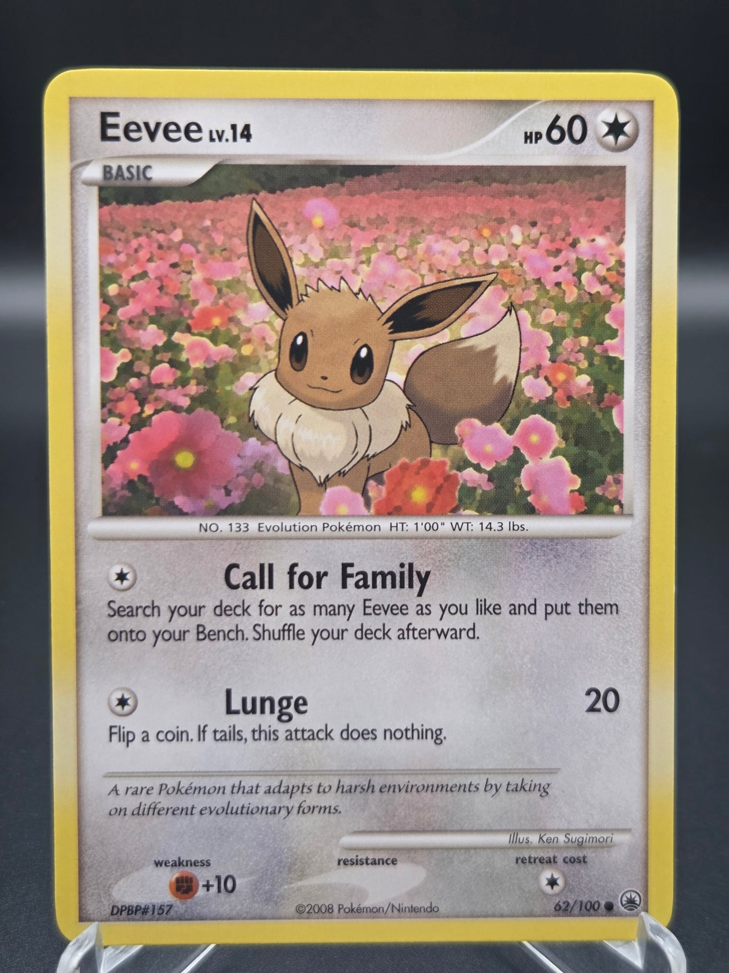 Pokémon TCG: 2008 Eevee Lv. 14 62/100 - Majestic Dawn