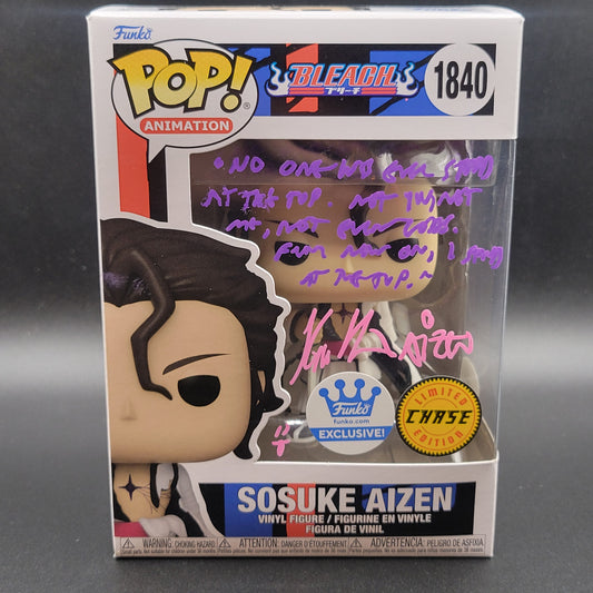 Auto Funko PoP! Anime: Sosuke Aizen (Bleach) 1840 (Chase Limited Editon & Funko Exclusive)