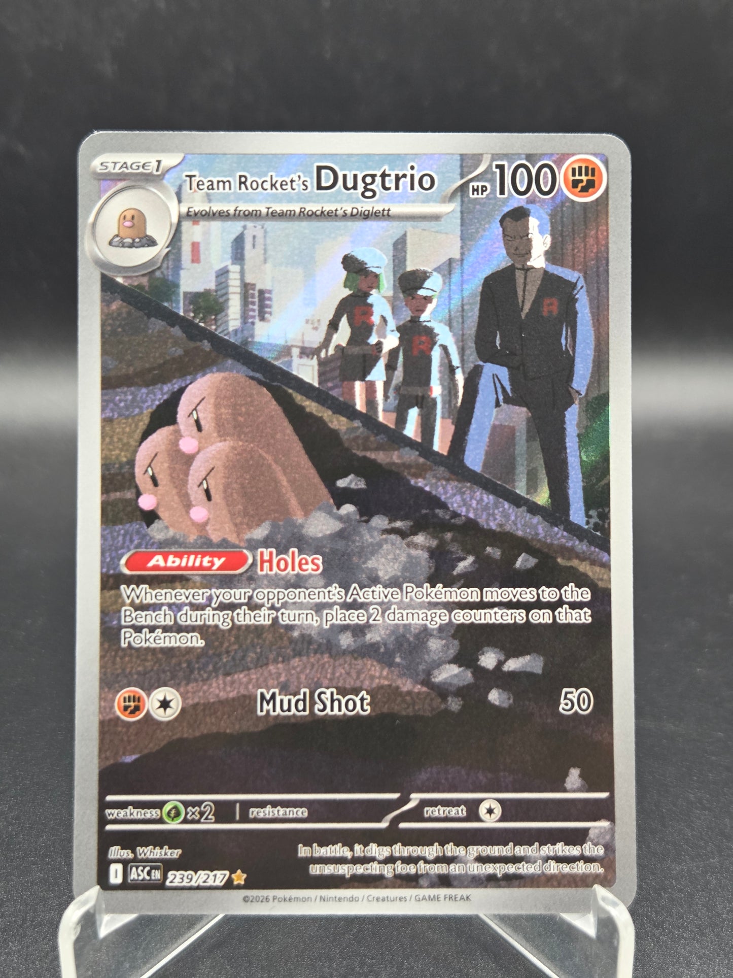 Pokémon TCG: 2026 Team Rocket's Dugtrio - 239/217 - ME: Ascended Heroes