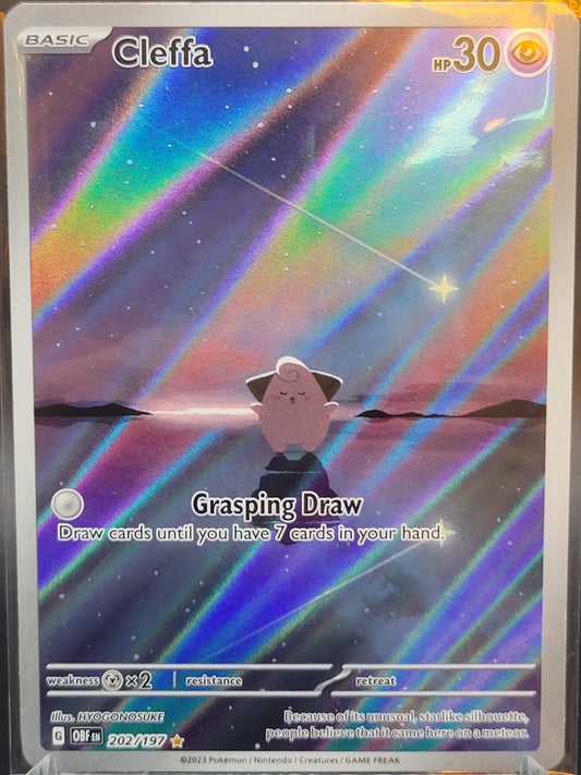 Pokémon TCG: 2023 Cleffa 202/197 S&V: Obsidian Flames (Lightly Played)