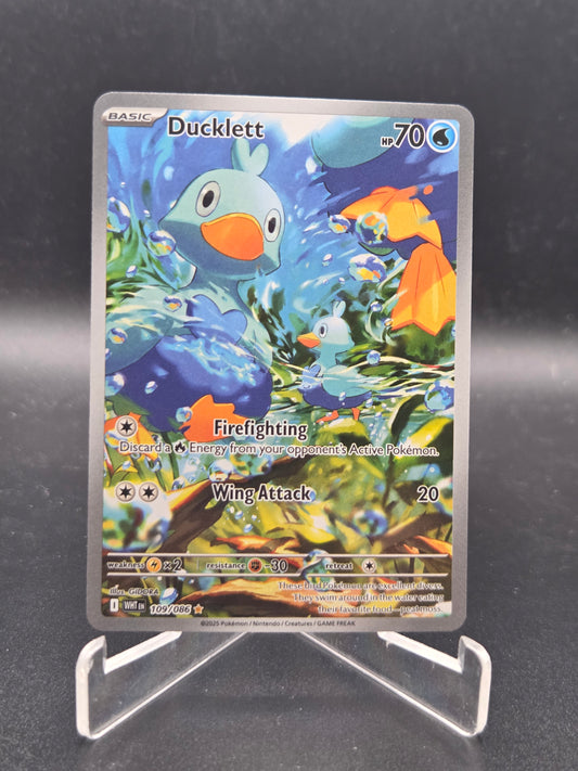 Pokémon TCG: 2025 Ducklett 109/086 SV: White Flare (Near Mint)