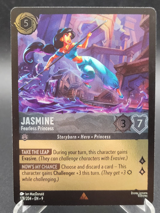 Lorcana TCG: Jasmine Fearless Princess (Cold Foil) 178/204 Fabled
