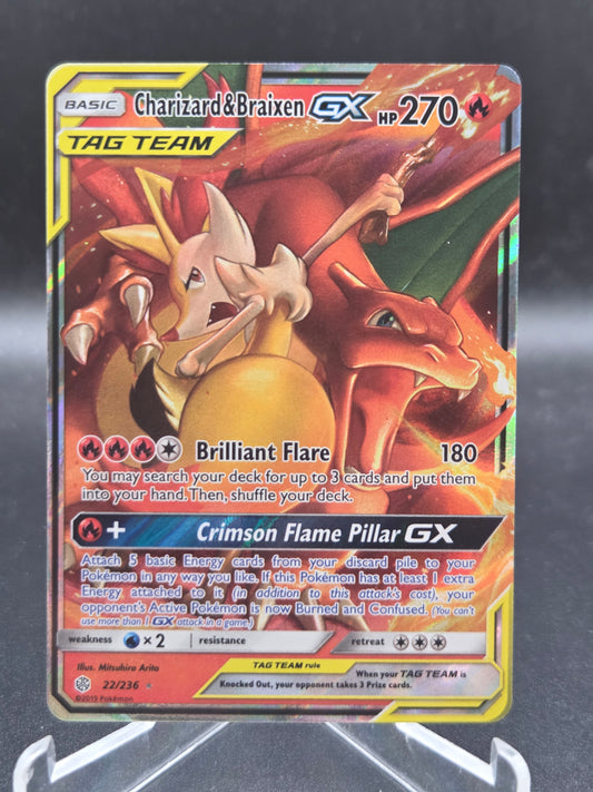 Pokémon TCG: 2019 Charizard & Braixen 22/236 SM: Cosmic Eclipse (Near Mint)