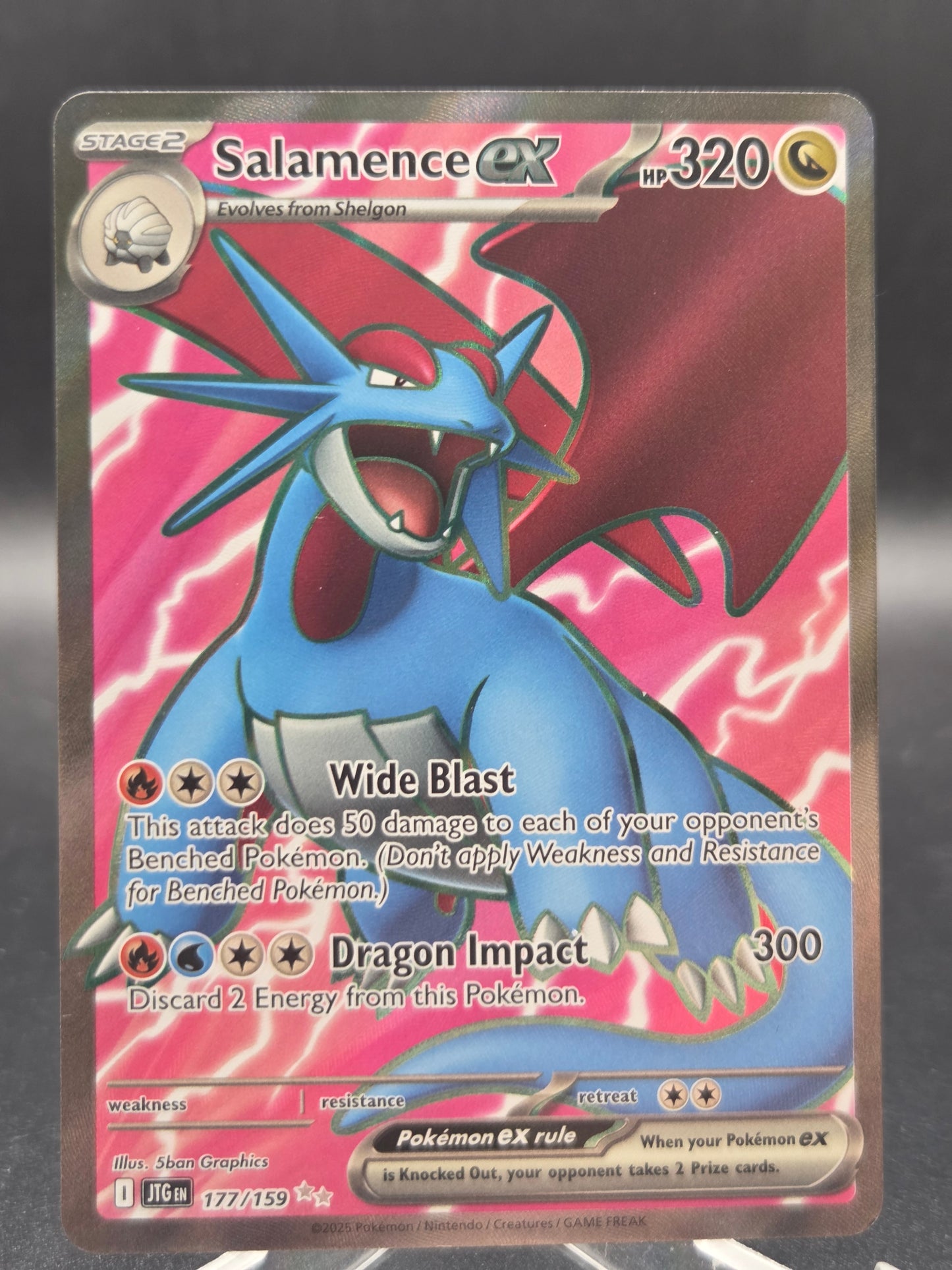 Pokémon TCG: 2025 Salamence ex - 177/159 - SV: Journey Together
