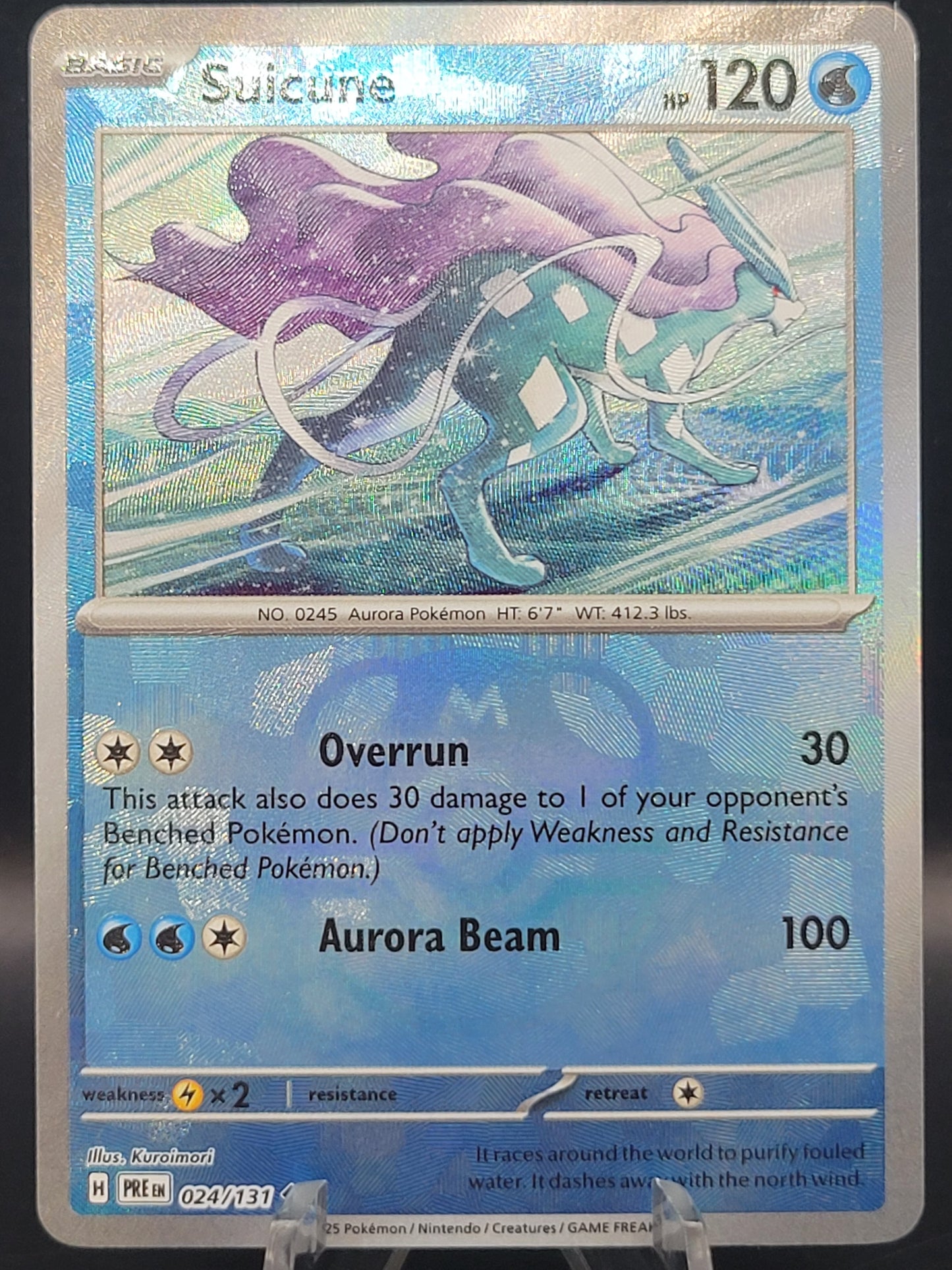 Pokémon TCG: 2025 Suicune Master Ball 024/131 SV: Prismatic Evolutions