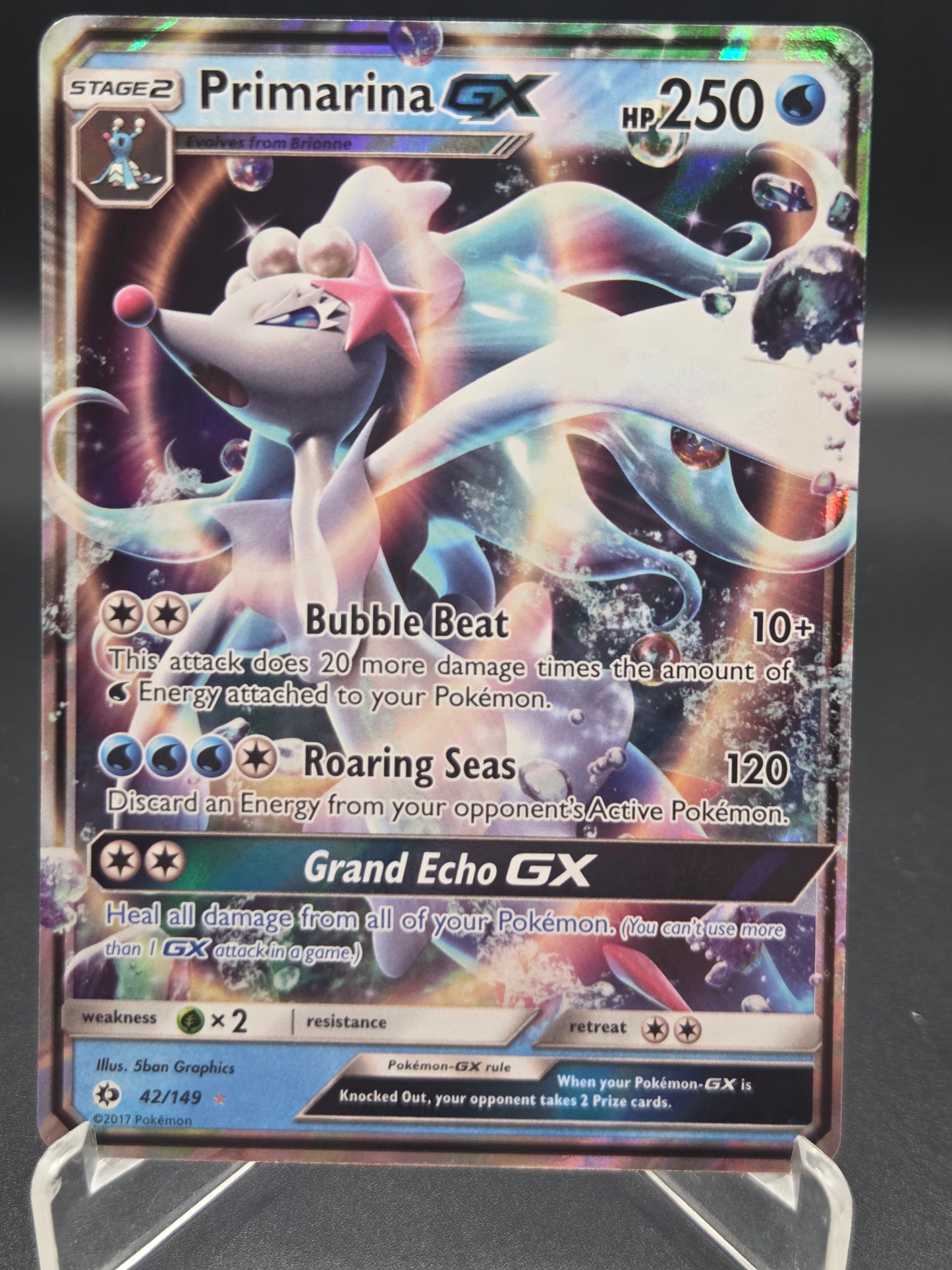 Pokémon TCG: 2017 Primarina GX 42/149 - SM Base Set (SM01)