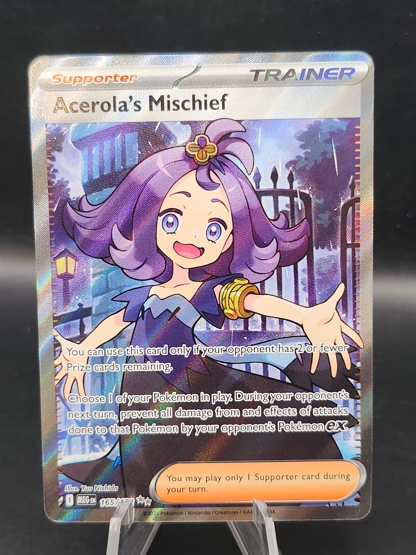 Pokémon TCG: 2025 Acerola's Mischief 165/132 MEG: Mega Evolution