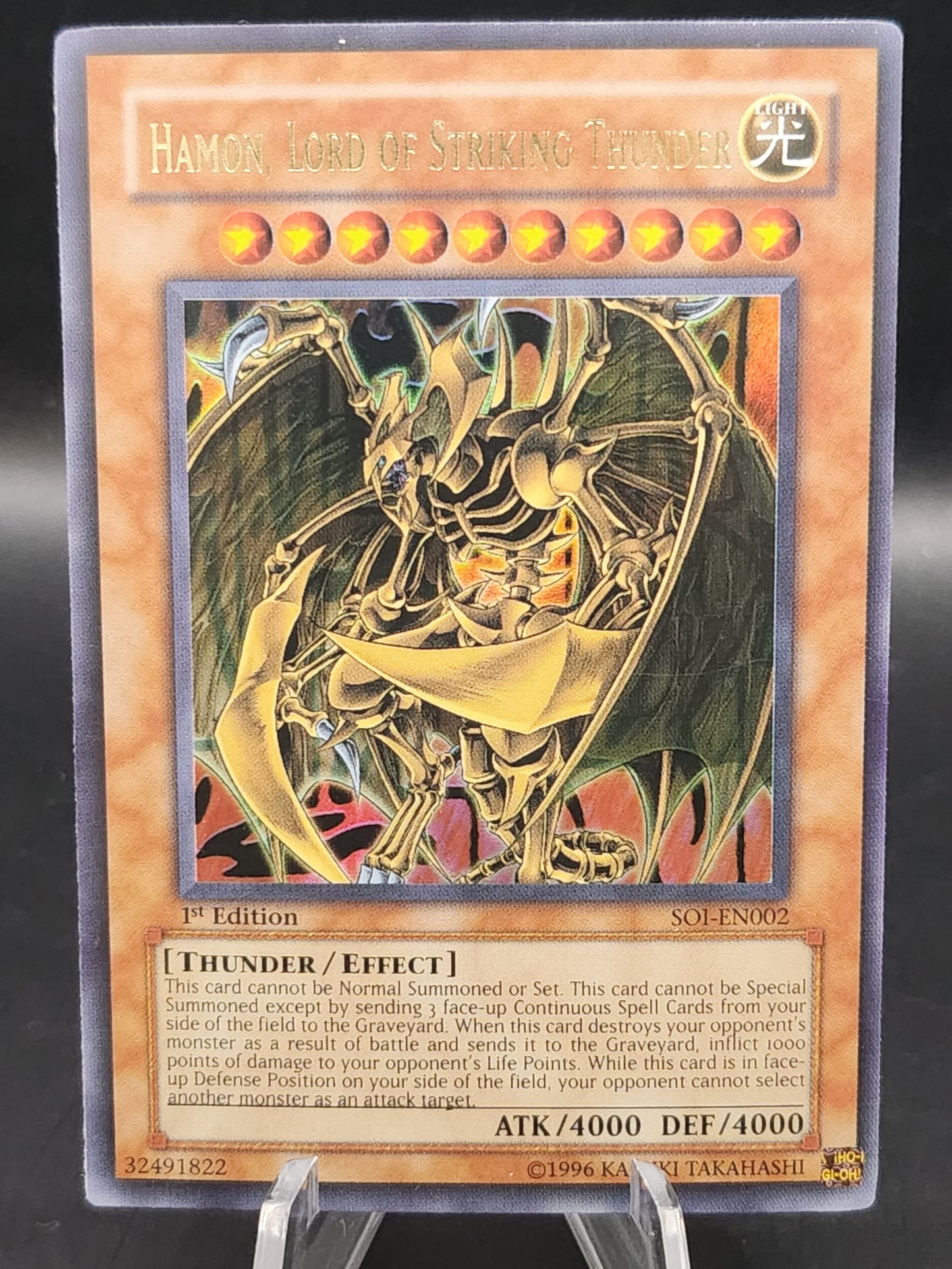Yu-Gi-Oh! TCG Hamon, Lord of Striking Thunder SOI-EN002  - Shadow of Infinity