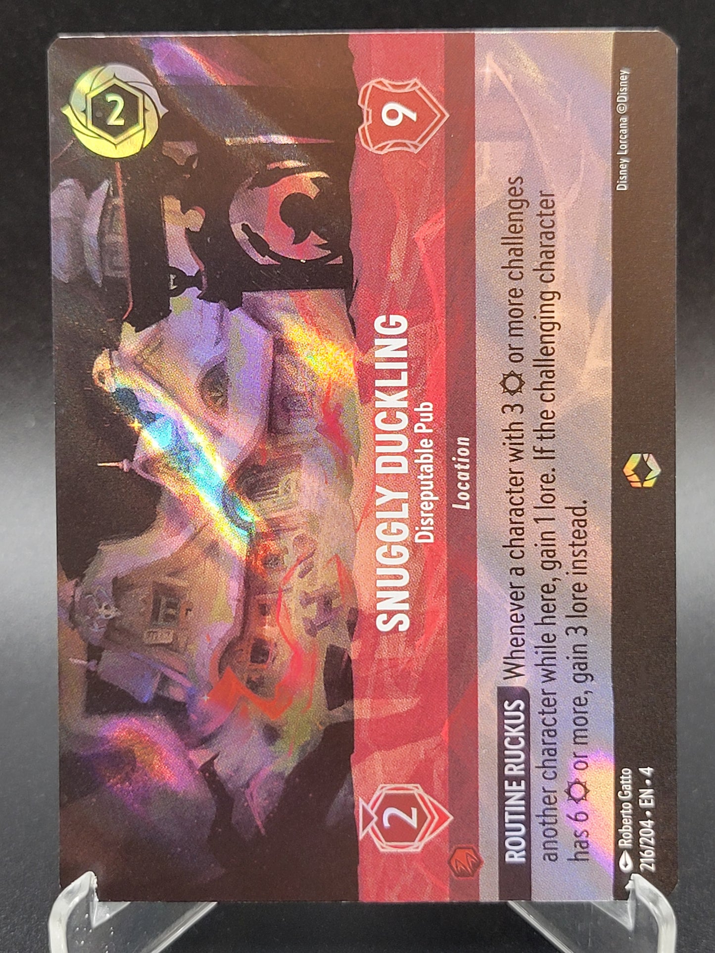 Lorcana TCG: Snuggly Duckling Disreputable Pub (Enchanted) 216/204 Ursula's Return
