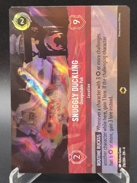 Lorcana TCG: Snuggly Duckling Disreputable Pub (Enchanted) 216/204 Ursula's Return