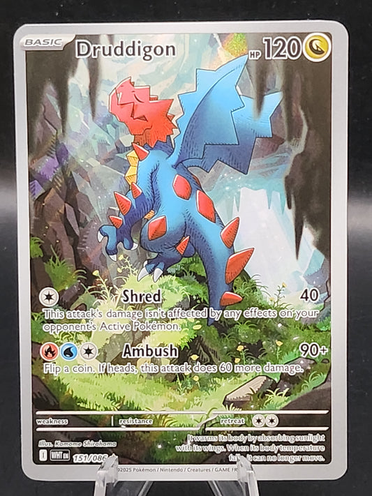 Pokémon TCG: 2025 Druddigon 151/086 SV: White Flare