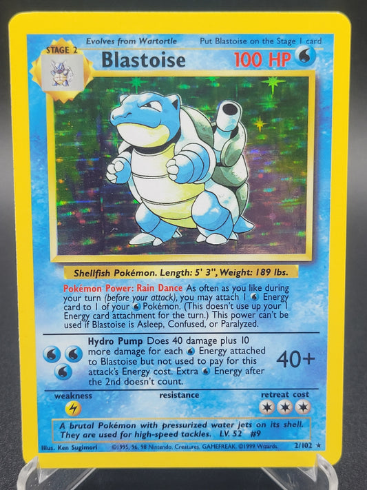 Pokémon TCG: 1999 Blastoise 2/102 Base Set Holo