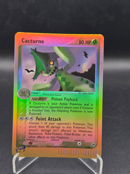 Pokémon TCG: 2004 Cacturne 2/100 Sandstorm Reverse Holo