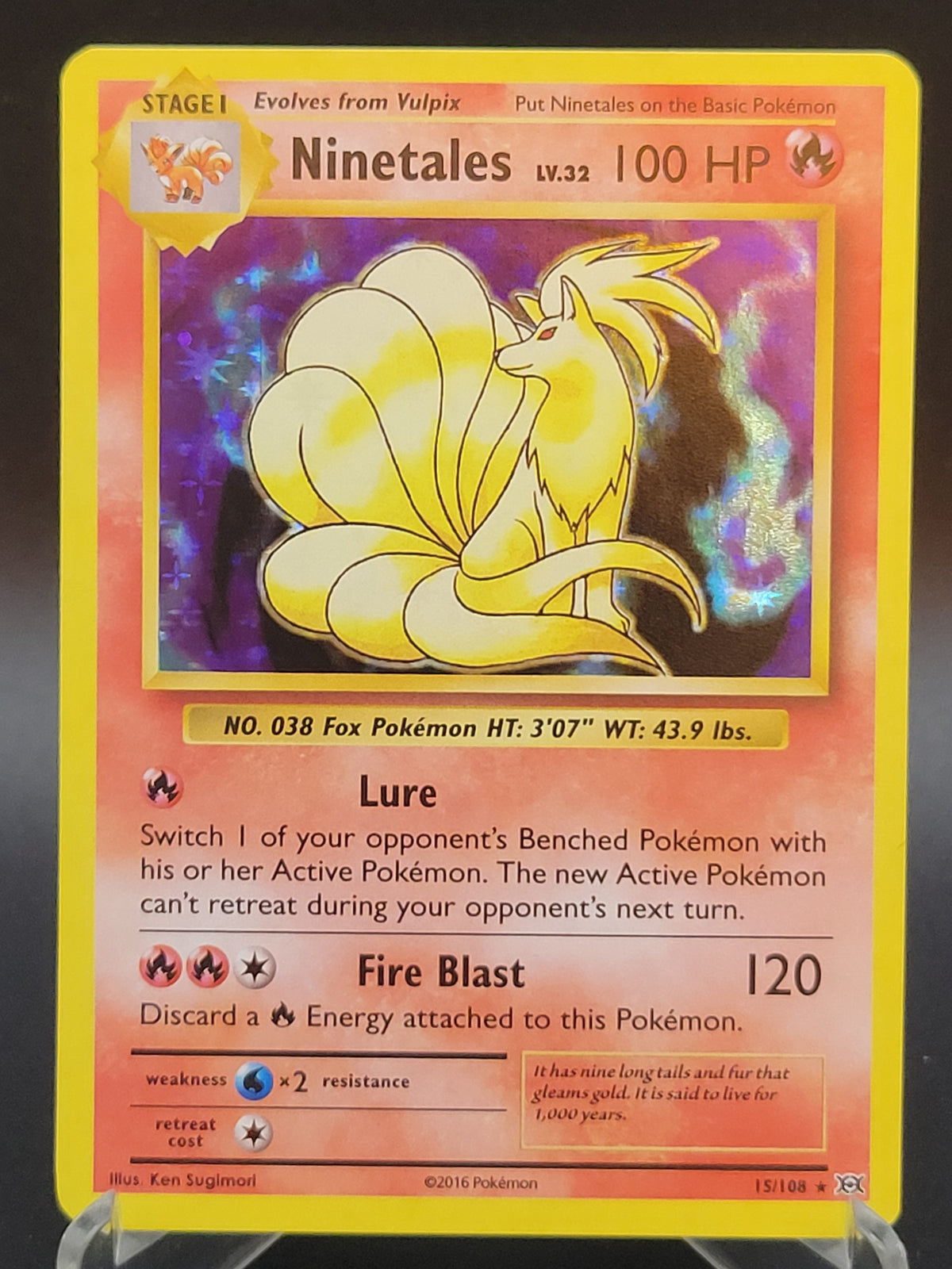 Pokémon TCG: 2016 Ninetales 15/108 XY: Evolutions