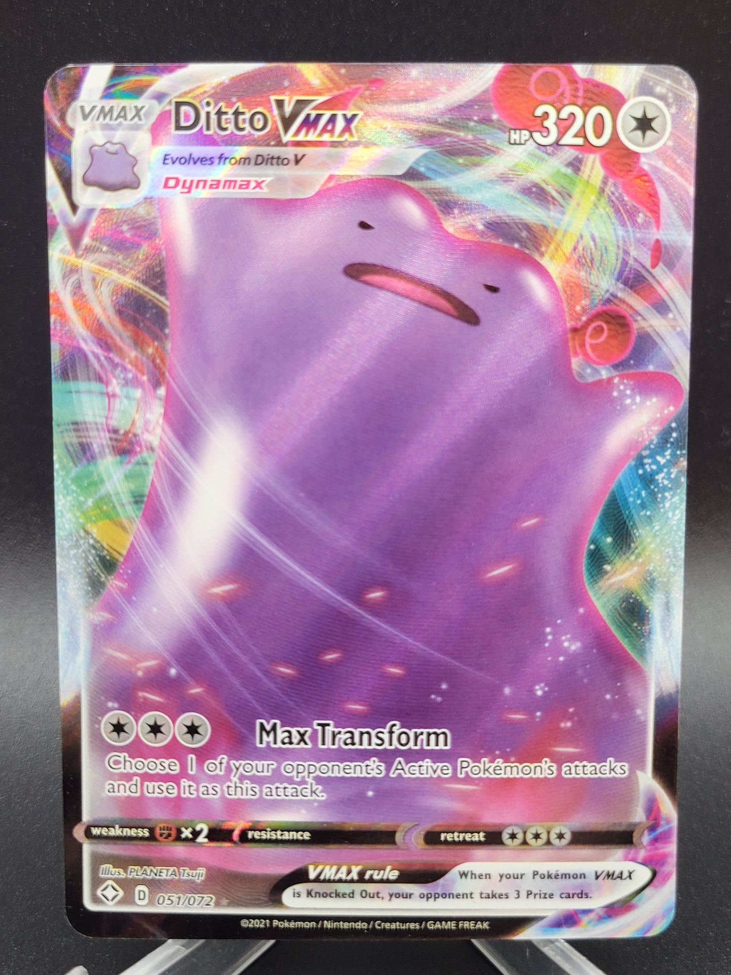 Pokémon TCG: 2021 Ditto VMAX 051/072 SWSH: Shining Fates