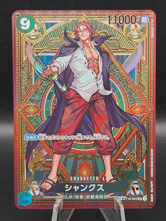 One Piece TCG: Japanese Shanks ST16-004 SR A Fist of Devine Speed