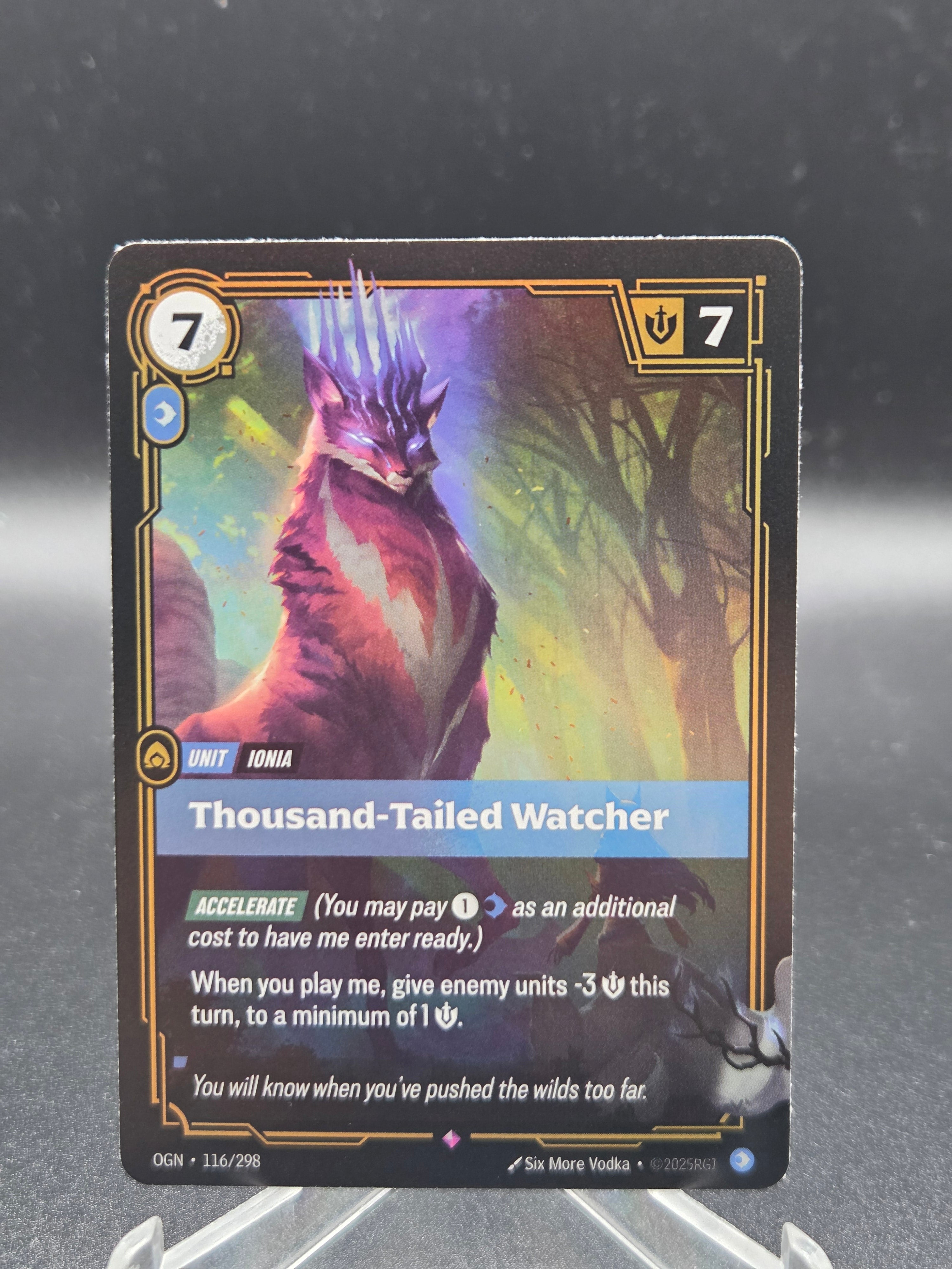 Riftbound TCG: Thousand-Tailed Watcher - 116/298 - OGN: Origins – Epic ...
