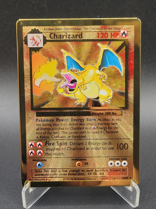 Pokémon TCG: Charizard 4/102 SWSH: Celebrations Metal Card Promo