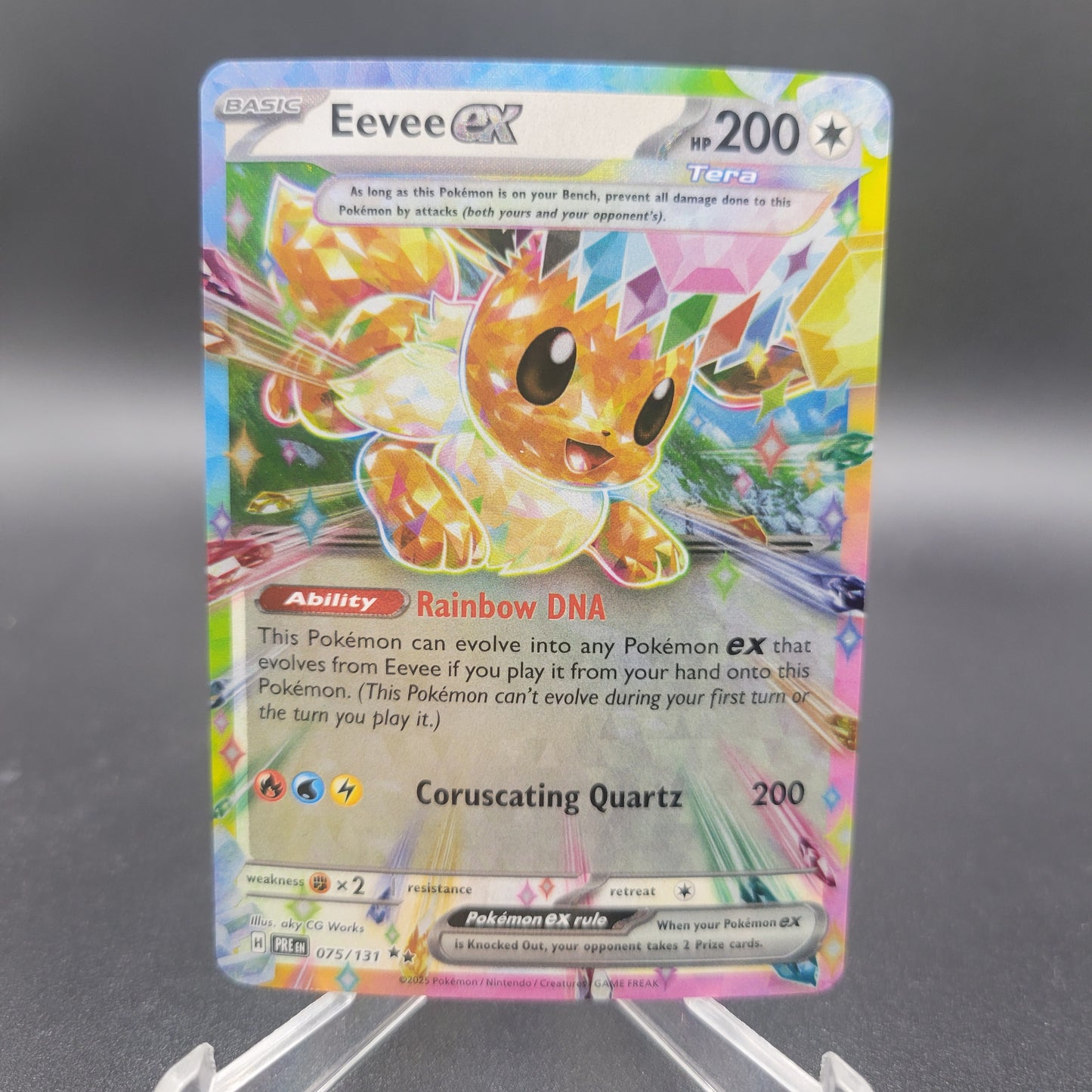 Pokémon TCG: 2024 Eevee ex 075/131 SV: Prismatic Evolutions
