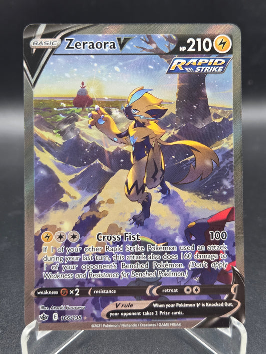 Pokémon TCG: 2021 Zeraora V 166/198  S&S: Chilling Reign Alt Art