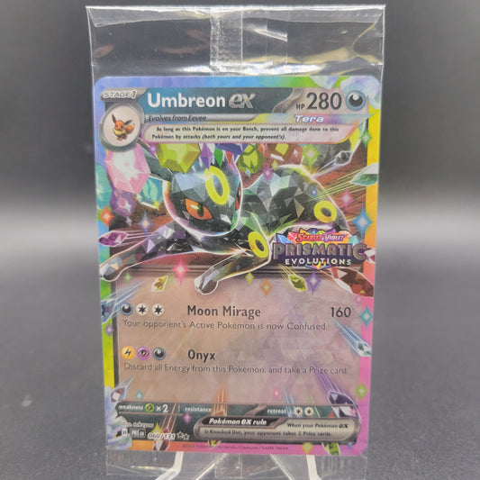 Pokémon TCG: 2025 - Umbreon ex - 060/131 - SV: Prismatic Evolutions - Stamped Promo - Sealed