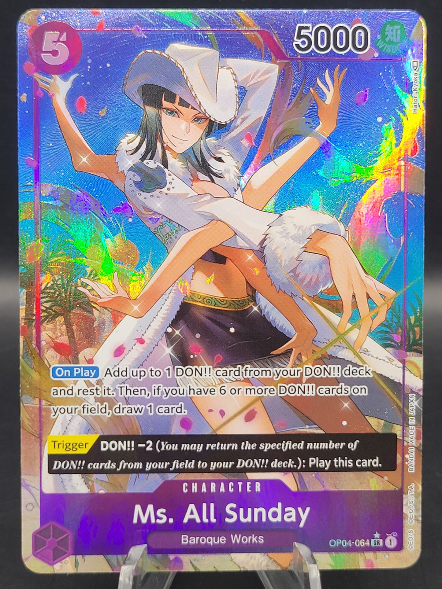 One Piece TCG: Ms. All Sunday OP04-064 Kingdoms of intrigue (Alt Art)