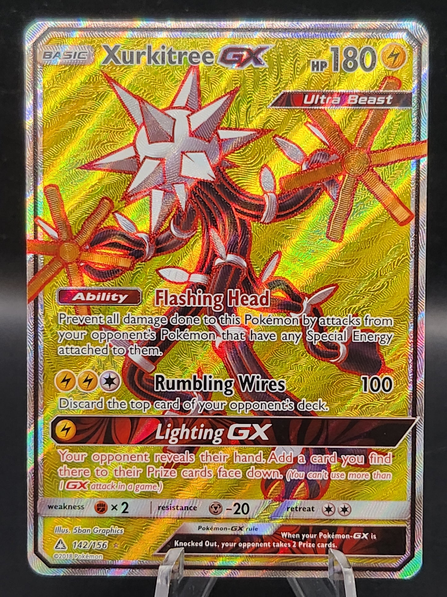 Pokémon TCG: 2018 Xurkitree GX 142/156 S&M: Ultra Prism